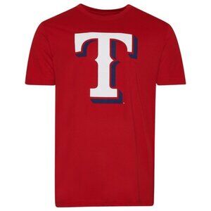 Men's New Era Rangers T-Shirt SS Crew Neck Red Size XL NEW WITH TAGS!